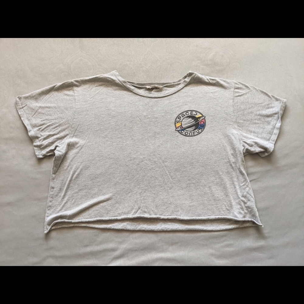 Grey crop top